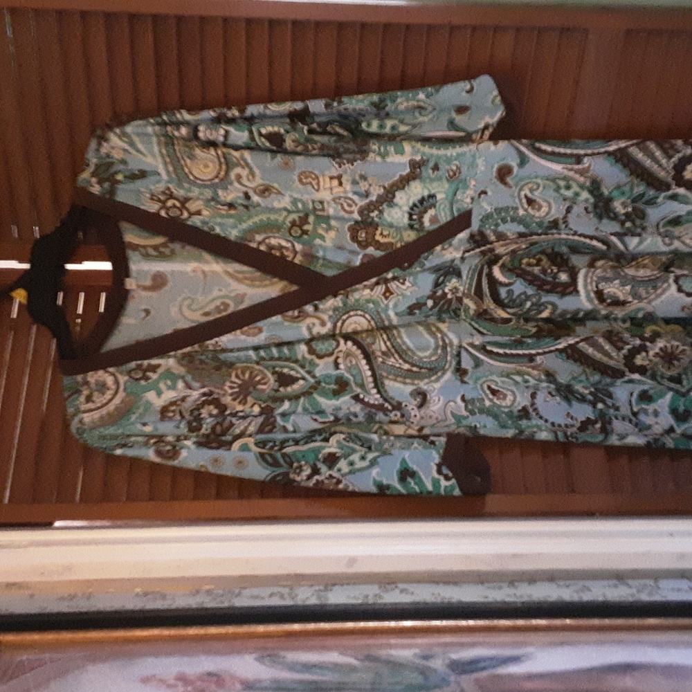 🎆 NEW listing!!beautiful print asymmetric hem Dress. - Picture 1 of 8